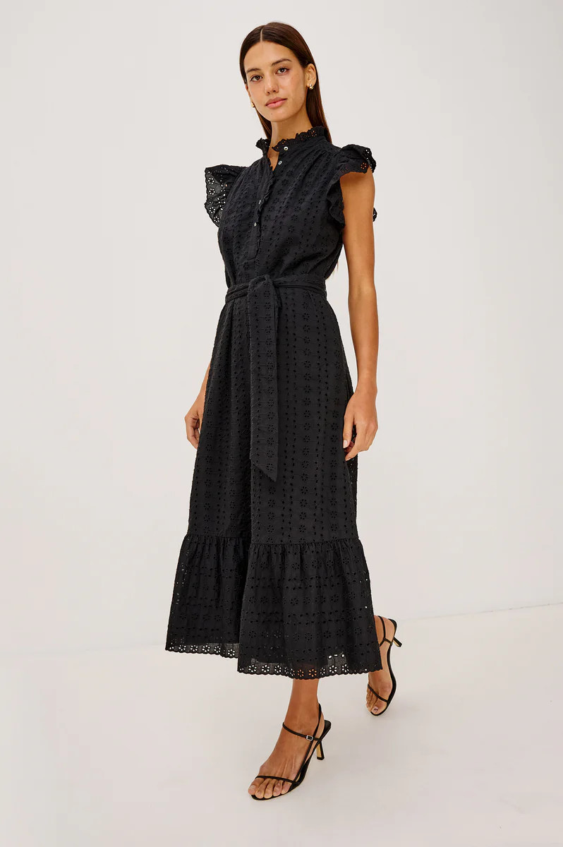 DARCY DRESS - BLACK EYELET | Rails