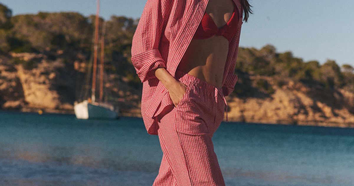 Josie Seersucker Drawstring Pant | Marine Layer