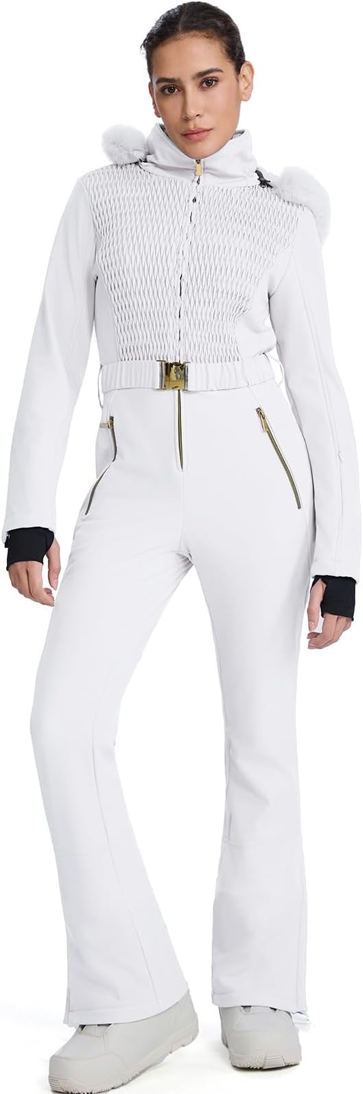 GS SNOWING Womens Ski Suit One Piece Snowsuit Winter Snow Snowboard Slim Insulated Jumpsuits Wate... | Amazon (US)