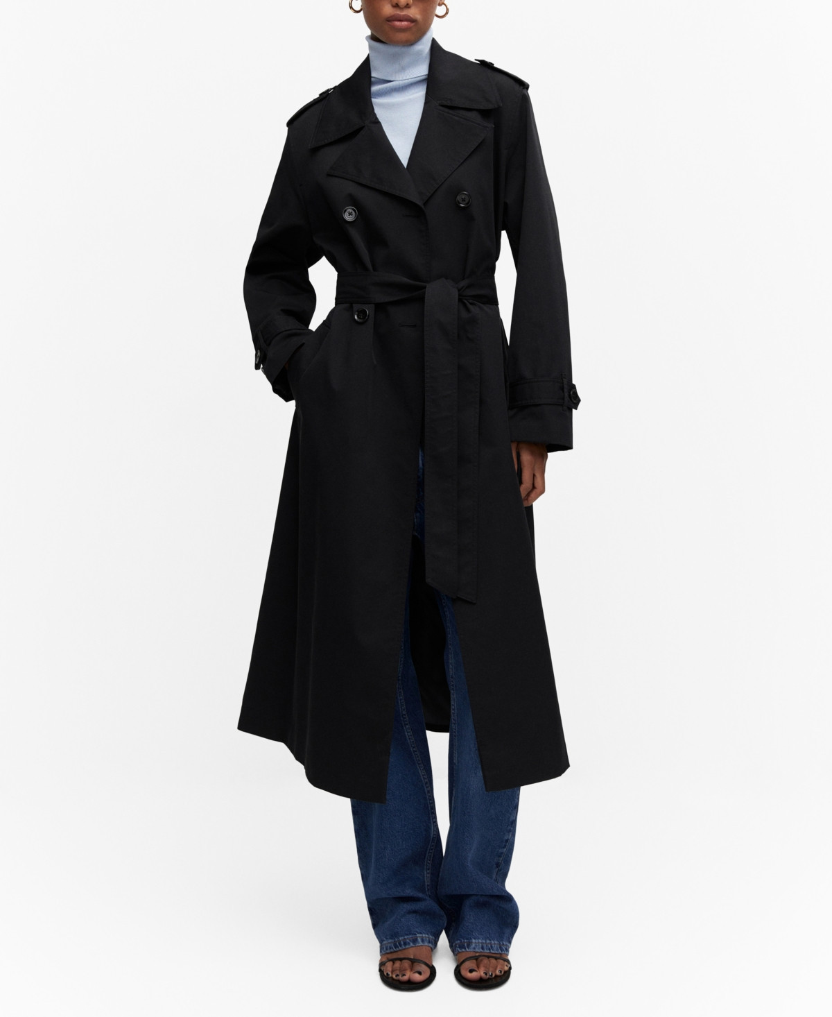Mango Women's Double-Button Trench Coat | Macys (US)