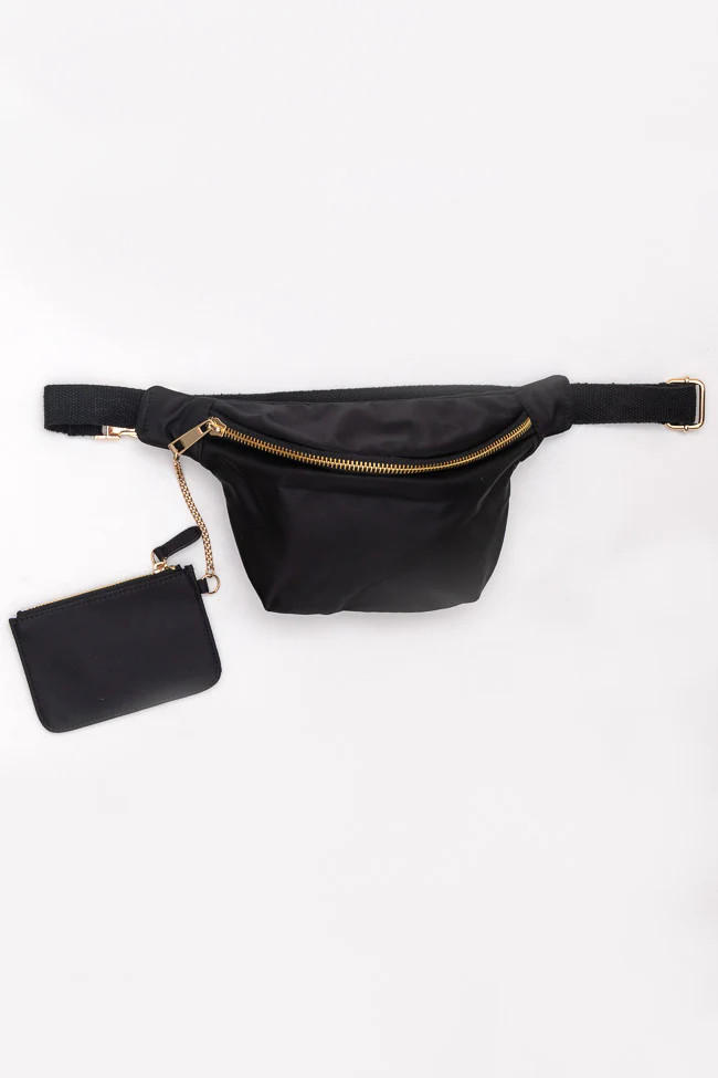 On My Way Out Black Mini Keychain Wallet FINAL SALE | Pink Lily