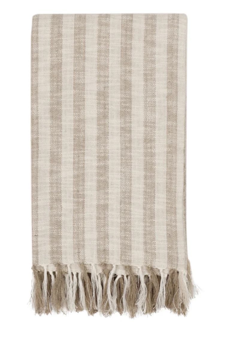 Linna Ivory/Natural Throw 50x70 | Mintly Home