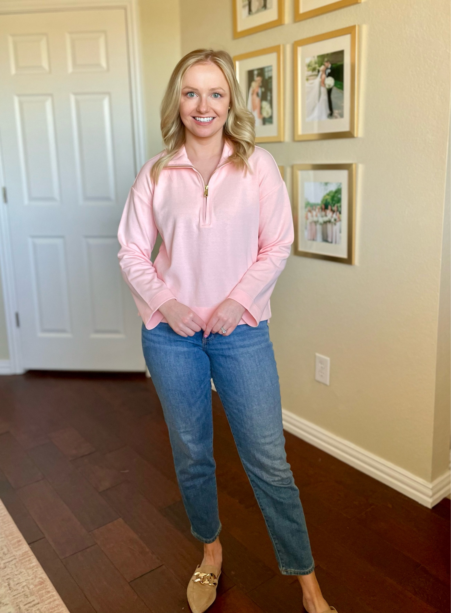 Wearing an XS | quarter zip, pink top, activewear, loungewear 

#LTKSeasonal #LTKunder50 #LTKFind