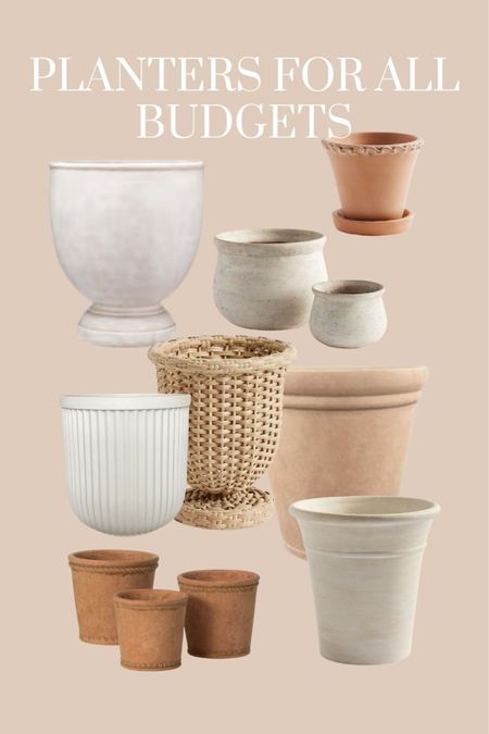 Spring planters and summer pots for all budgets. From Pottery Barn to Walmart, these are my favorite planters this year. Porch decor. Spring porch. 

#LTKfindsunder100 #LTKhome
