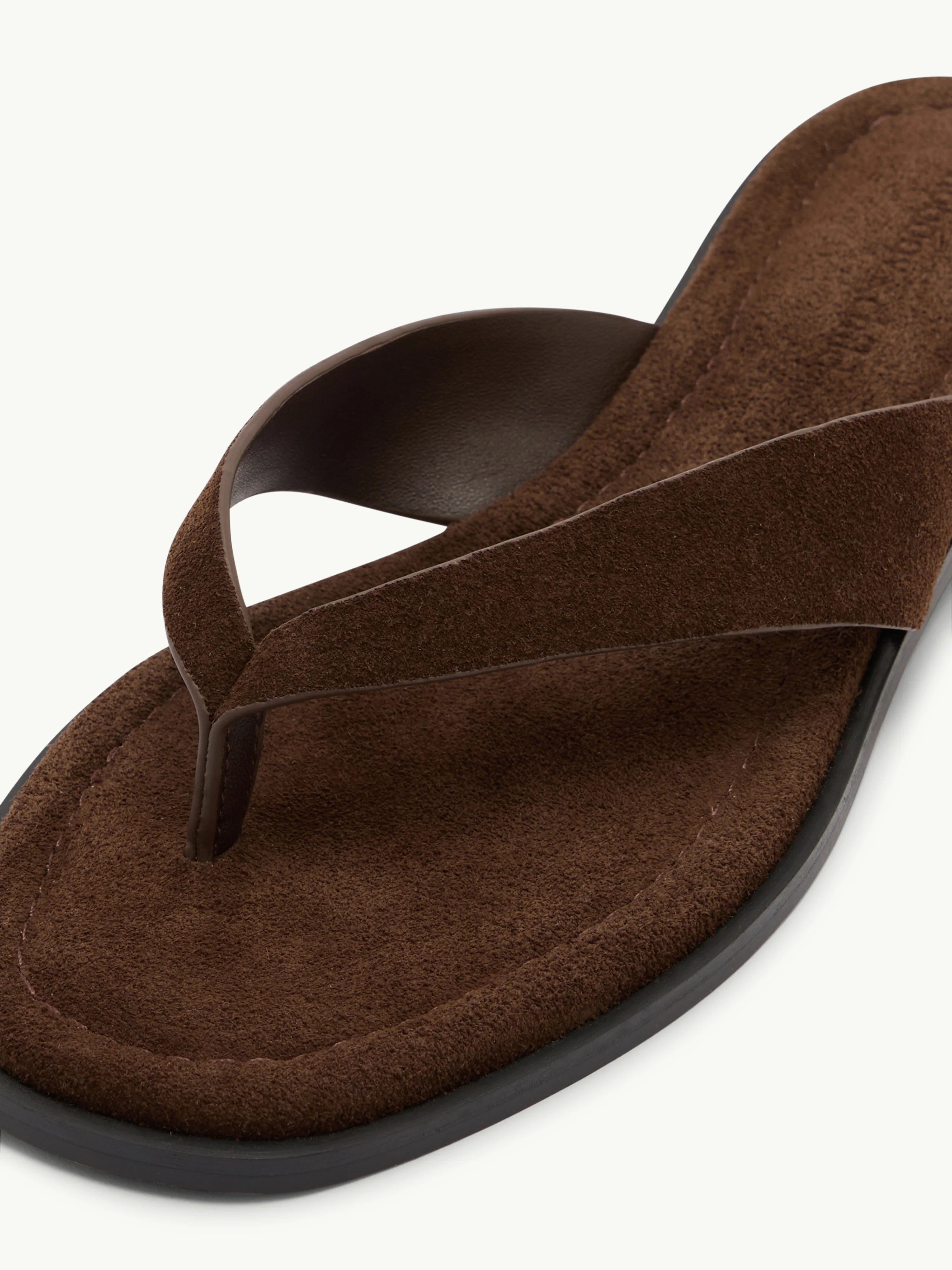 Brown Suede Flip Flops | Nobody's Child