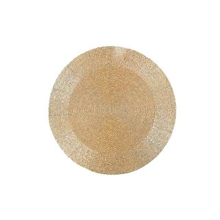 Christmas Beaded Round Placemat Gold - Set of 4 - Bed Bath & Beyond - 39261934 | Bed Bath & Beyond