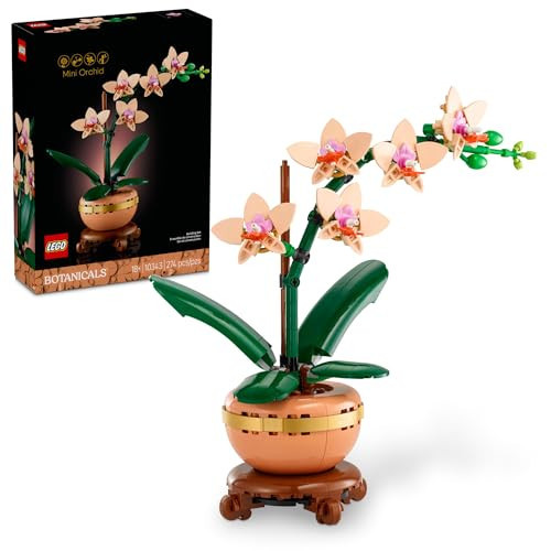 LEGO Botanicals Mini Orchid Building Set - Artificial, for Home Decor, Adults Ages 18+ - Gift for Birthdays - Indoor Plant Decorations for Table, Desk, Office - 10343 | Amazon (US)