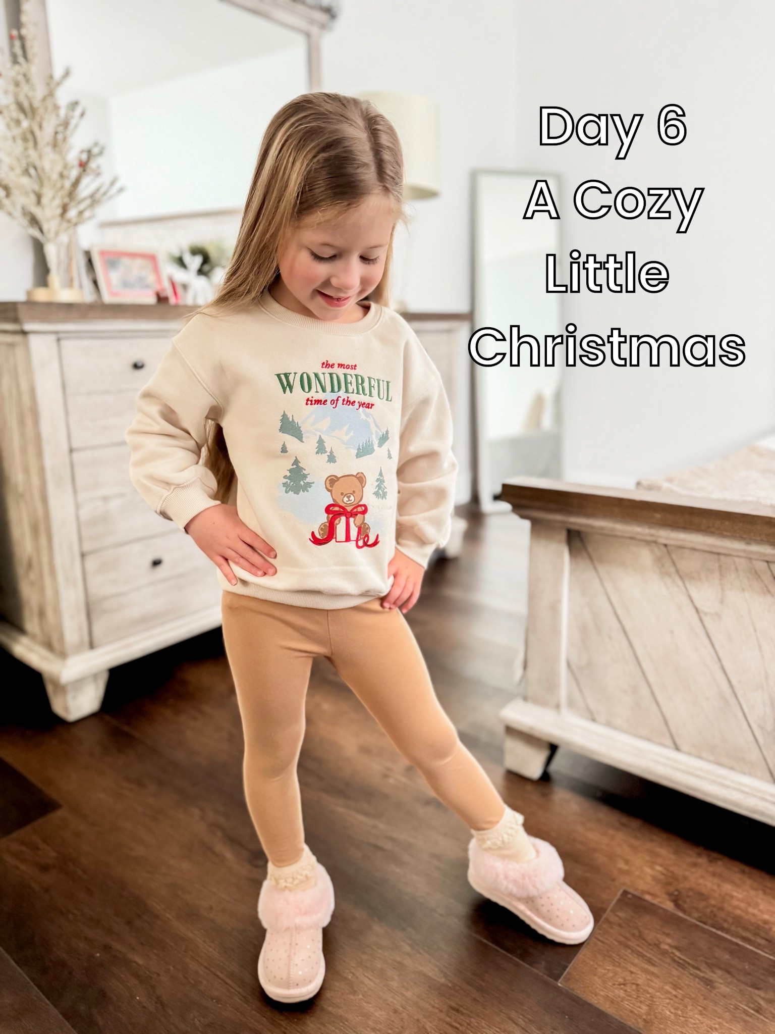 Day 6 of 12 Days of Christmas Outfits ✨
Cozy Christmas vibes all the way—soft neutrals, comfy layers, and holiday sweetness wrapped into one little look 🤍
This outfit is perfect for slow mornings, festive errands, and all the cozy moments in between

#LTKootd #LTKKids #LTKHoliday