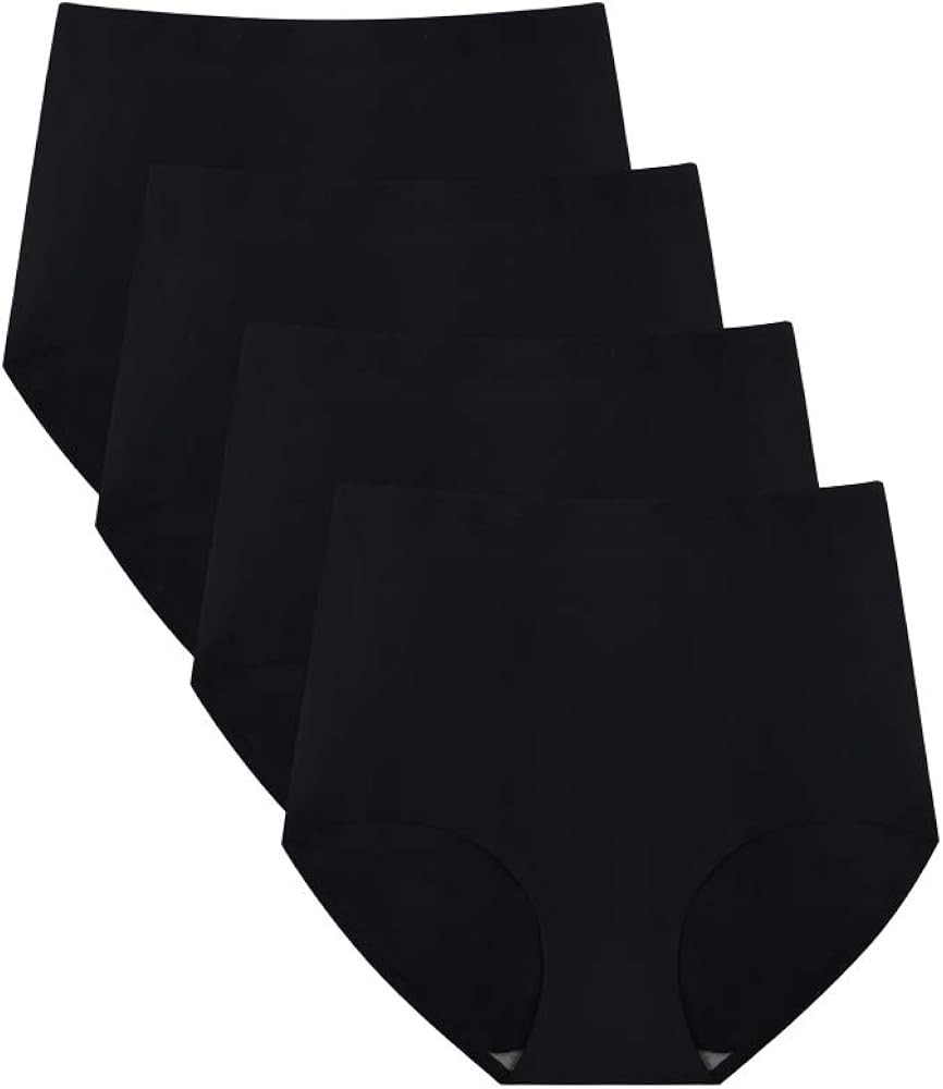 Soft Seamless, No Show Design, Stays-In-Place High Waist Everyday Comfort, Full Back Coverage, S-... | Amazon (US)