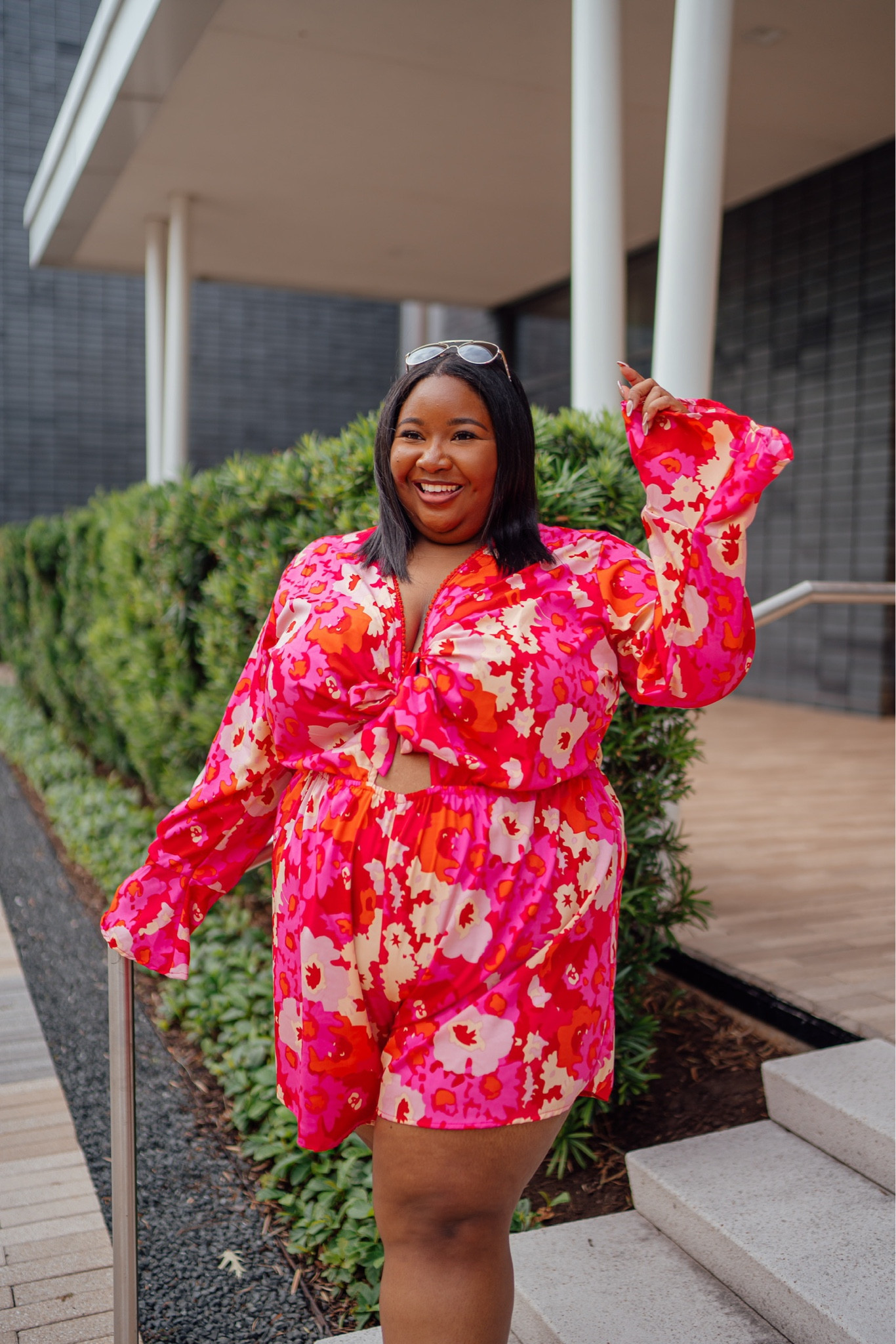 Plus size floral romper from Boohoo. Size down one size, I’m wearing a size 22.

Plus size playsuit. Plus size fashion. Plus size summer outfits. Plus size shorts. Boohoo curve. 

#LTKFind #LTKcurves #LTKstyletip