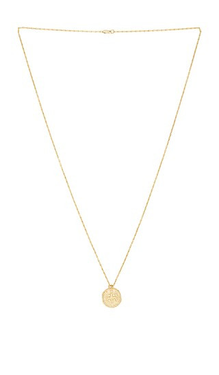 Medallion Chain Necklace in Gold | Revolve Clothing (Global)