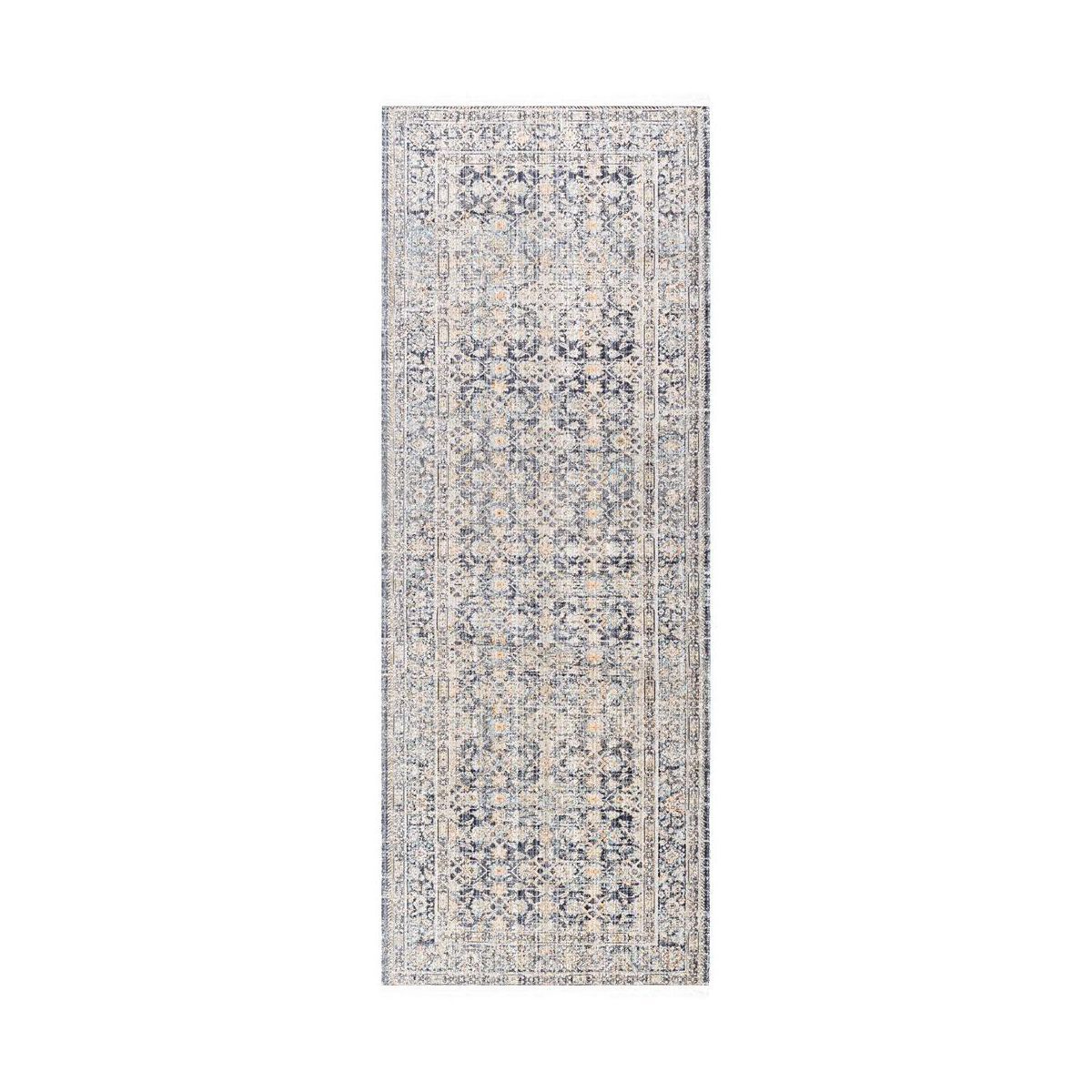 Mark & Day Leonel 5'3"x7'10" Rectangle Washable Woven Indoor and Outdoor Area Rugs Dark Blue | Target