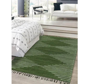 8' x 11'  Hand Woven Chindi Cotton Rug | Rugs.com