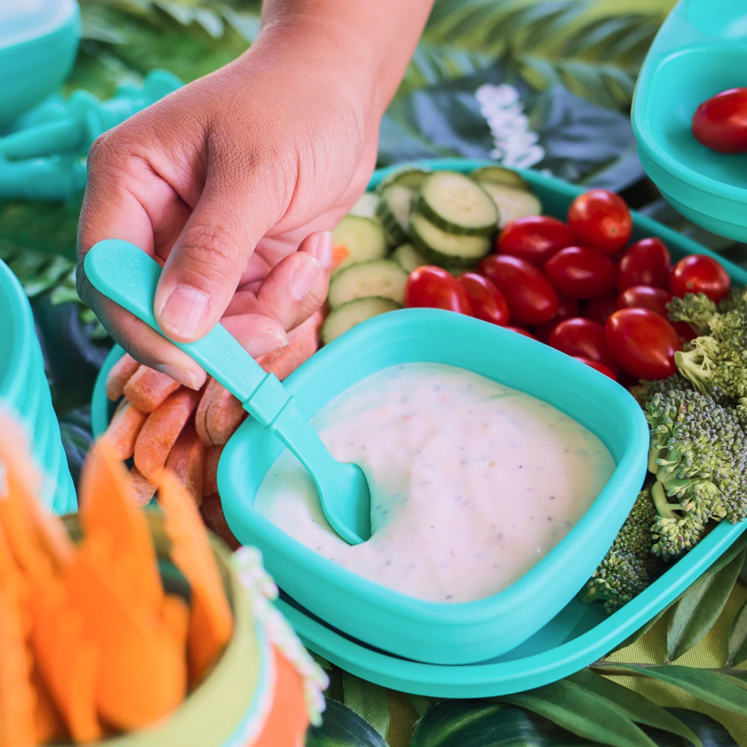 Re-Play Toddler Utensil Pair | Family Tableware Made in the USA from Recycled Plastic | Re-Play