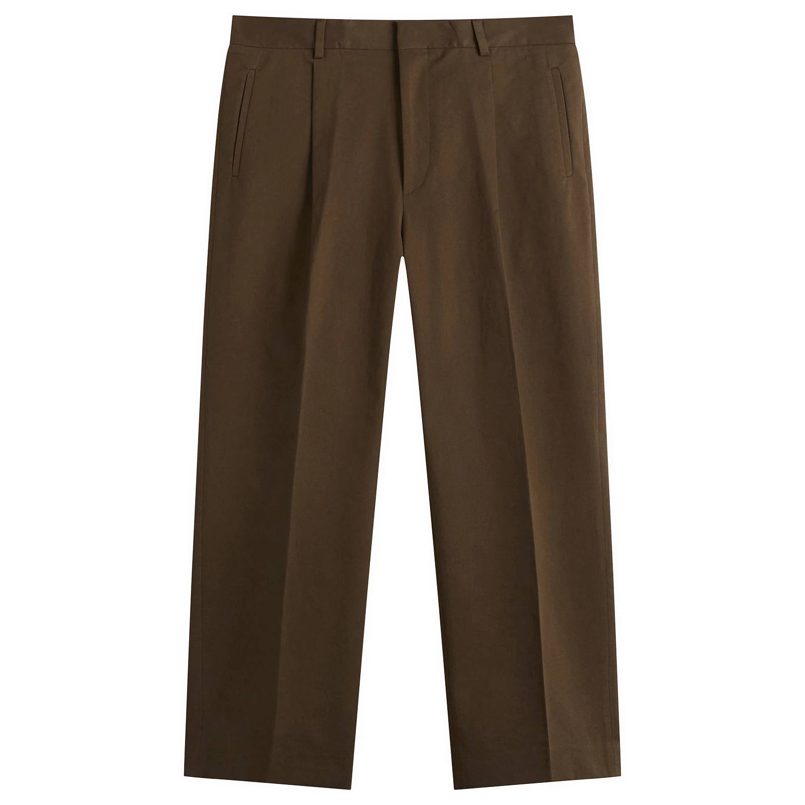 Le Père Men's Pleated Trousers in Brown, Size 32" | END. Clothing | END. Clothing