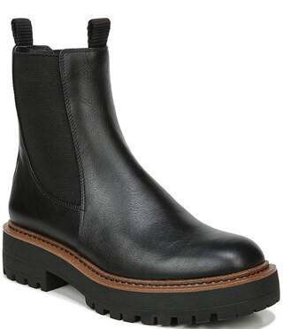 Laguna Waterproof Leather Chelsea Lug Sole Booties | Dillards