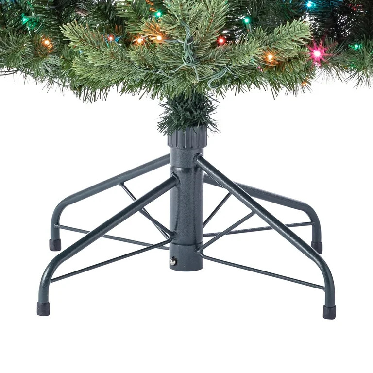 6.5' Grand Spruce Prelit Green Artificial Christmas Tree with LumaDazzle Color-Changing Twinkle L... | Walmart (US)