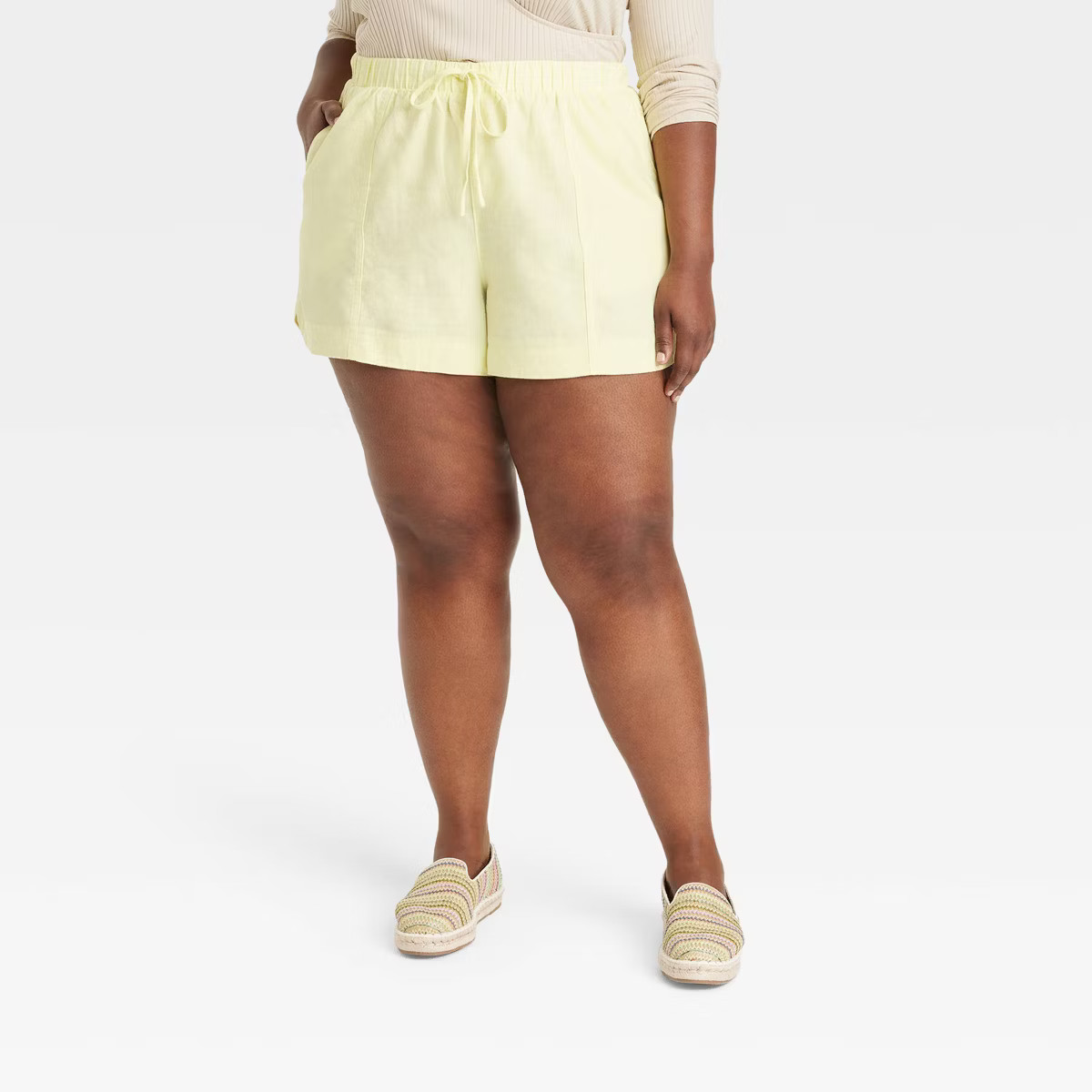 Women's High-Rise Linen Pull-On Shorts - Universal Thread™ | Target