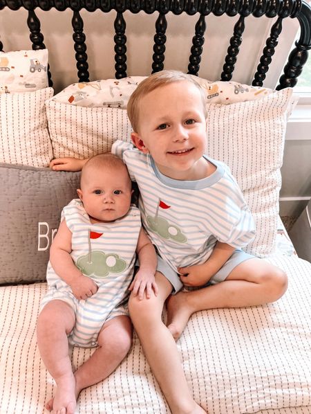 # ad Future littler golfers, daddy can’t wait ⛳️ … @the_bailey_boys has us ready for summer in the cutest outfits! You can comment GOLF and I’ll do you the direct link to shop or you can shop via my @shop.ltk (link in bio)! #baileyboys #thebaileyboys

 children’s clothes / kids matching outfits / toddler clothes / baby clothes / kids fashion /smocked outfit / golf clothes /kids summer clothes

#LTKfamily #LTKbaby #LTKkids