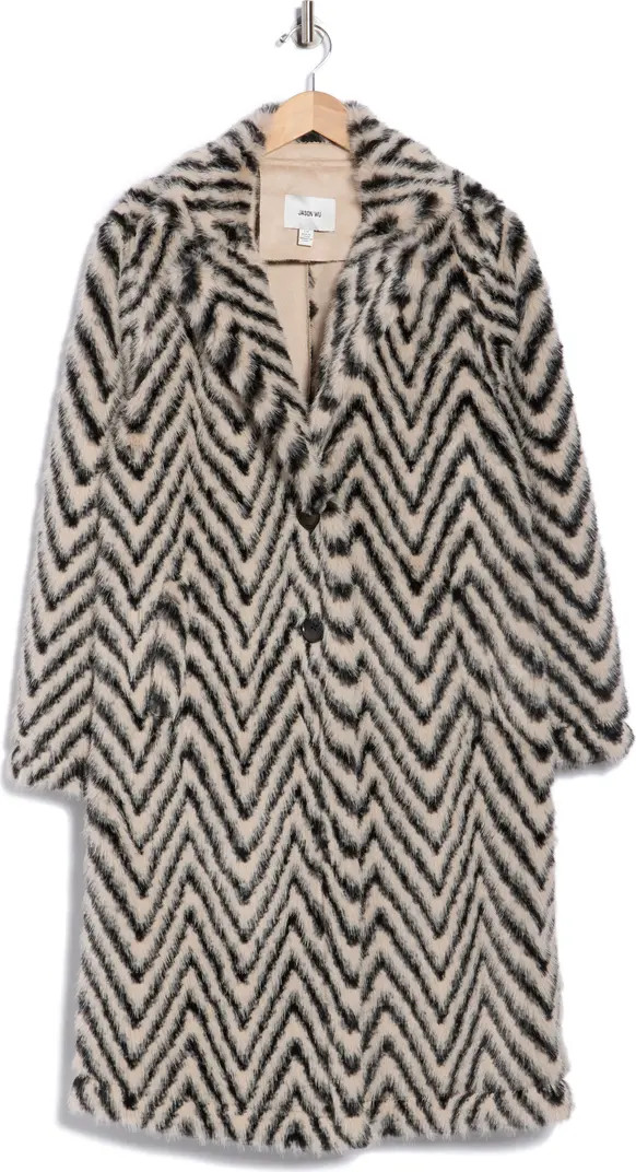 JASON WU Chevron Faux Fur Coat | Nordstromrack | Nordstrom Rack