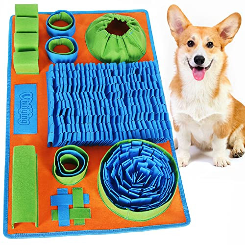 Vivifying Snuffle Mat for Dogs, Interactive Dog Puzzle Toy for Boredom and Mental Stimulation, Enrichment Feeding Game Sniff Mat Helps Dogs and Cats Slow Eating and Keep Busy | Amazon (US)