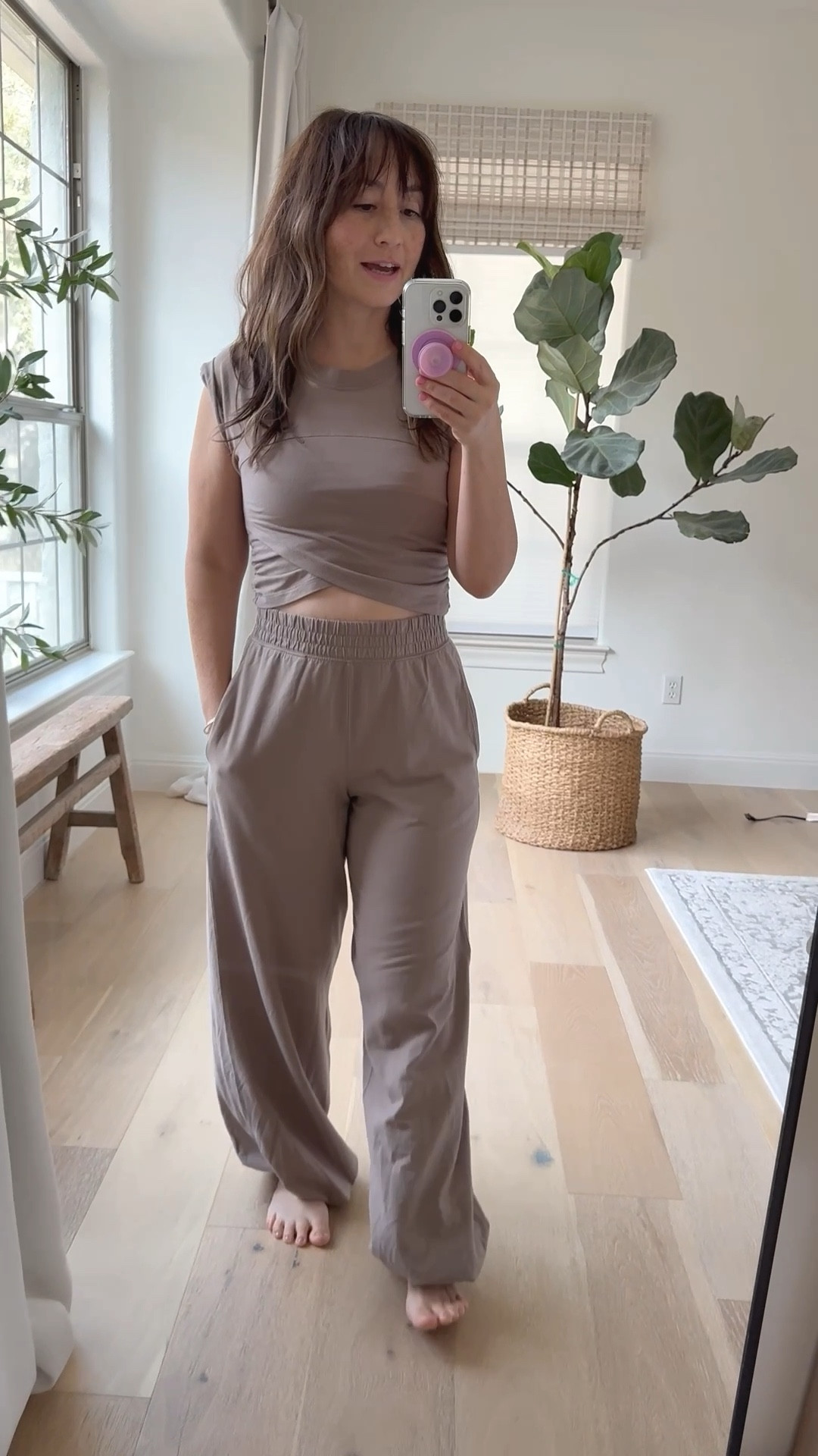 I am 5’2” tall and this is a small and fits great. I bet it will shrink up a little in the wash and be even better.  Super comfortable.