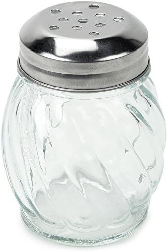 Amazon.com: Spice & Cheese Shaker - 5 oz. Glass Server with Metal Lid and Extra Large Holes for P... | Amazon (US)