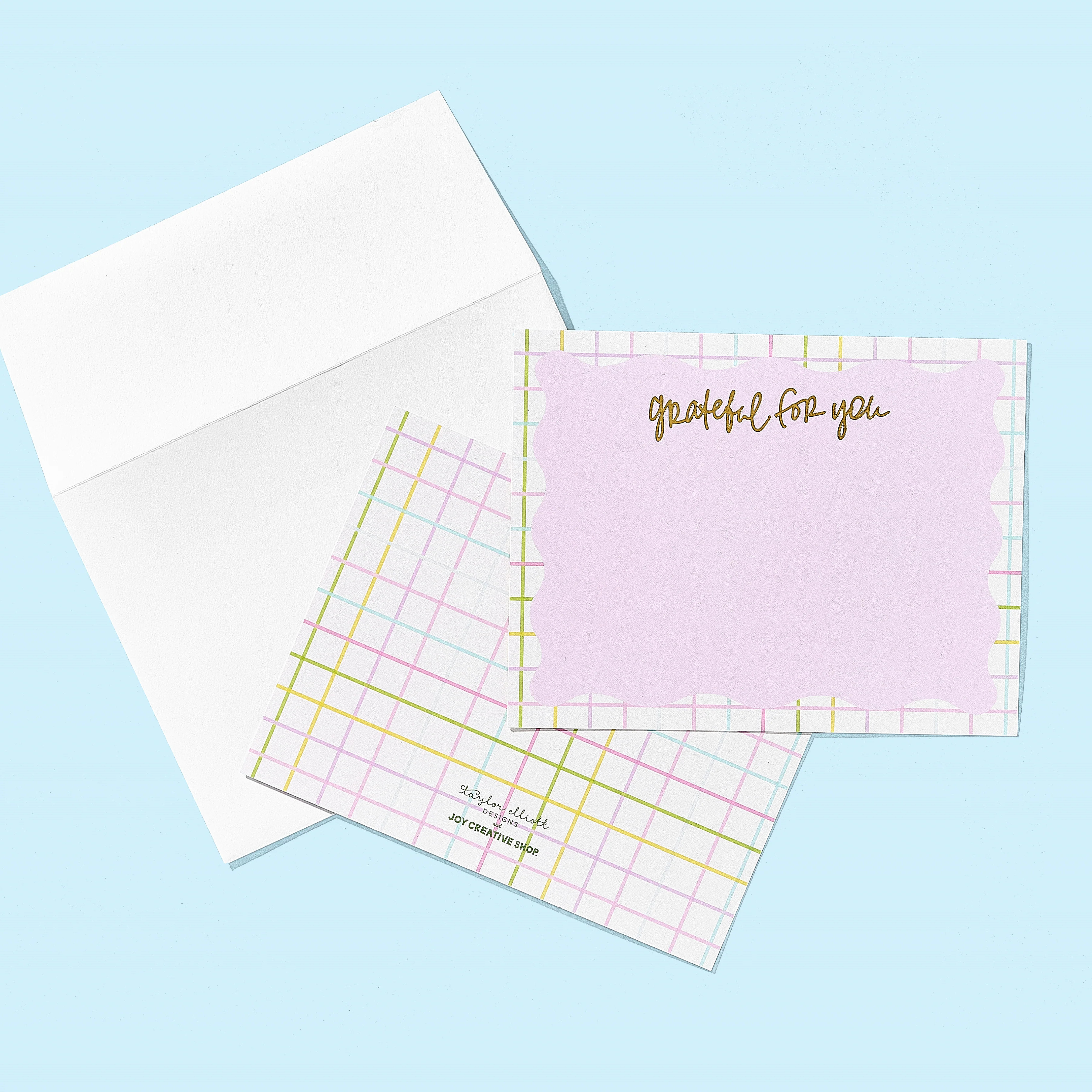 JCS x TED Gold Foil "Grateful for You" Notecards | Joy Creative Shop