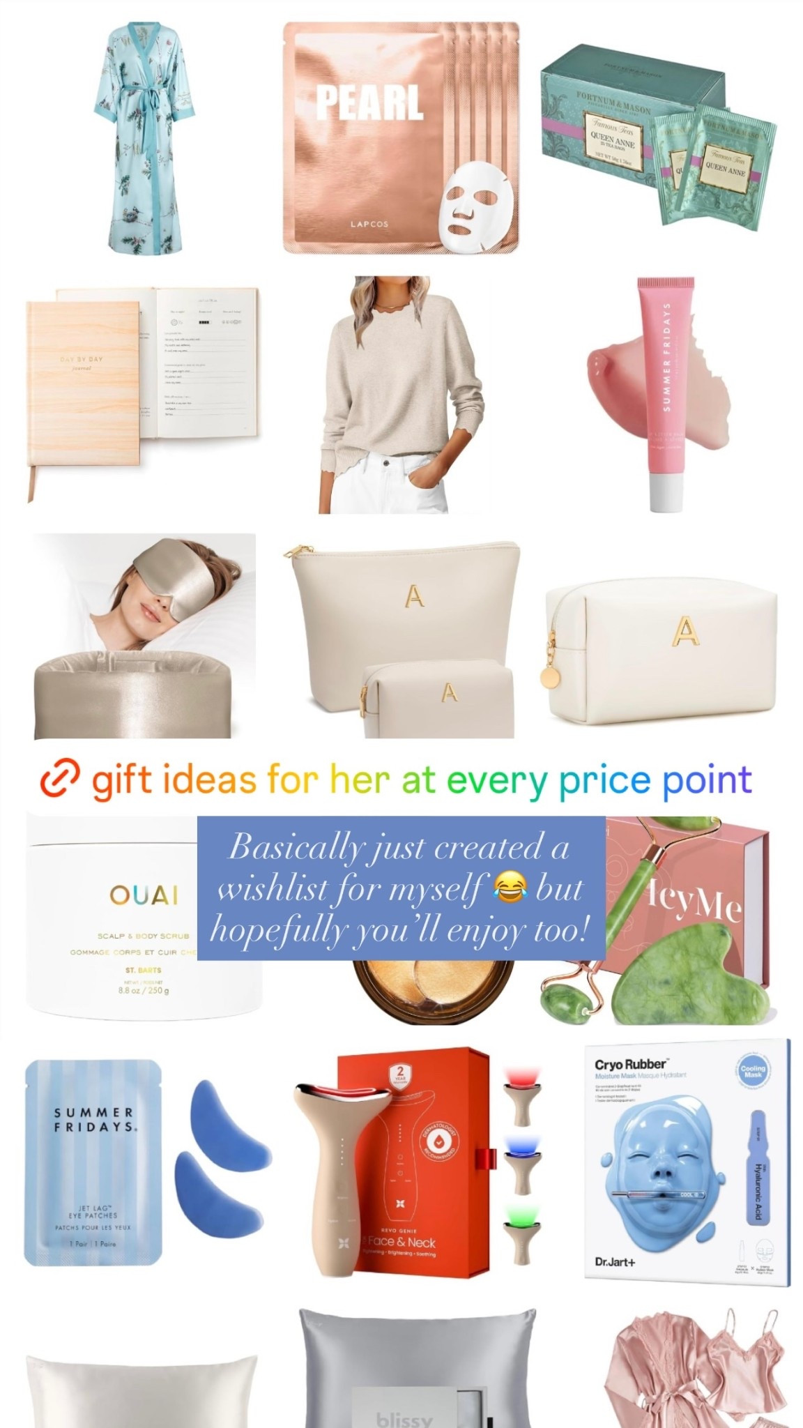 Basically just created a wishlist for myself 😂 but hopefully you’ll enjoy too! A gift
Guide for her with ideas at every price point 💗

#LTKselfcare #LTKHoliday #LTKGiftGuide