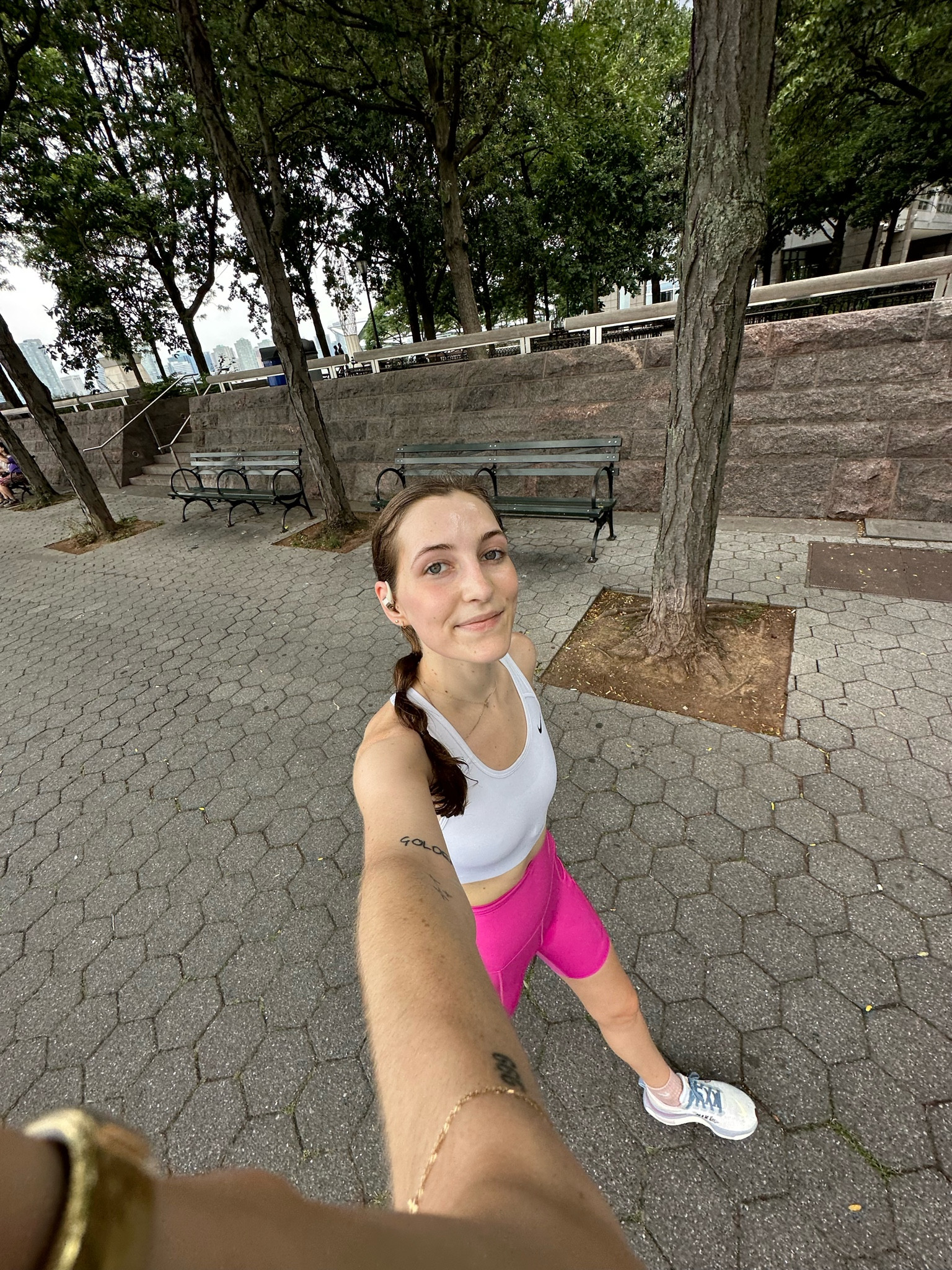 First run in the new shokz open fit headphones