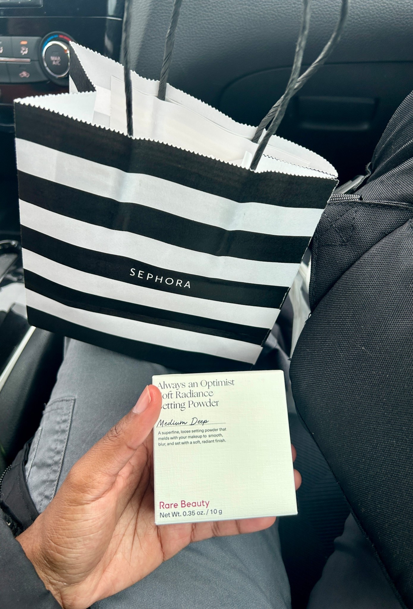 i’ve been wanting a makeup setter that works for me - i’ve tried others in the past that just didn’t work well. this time, i knew i wanted to grab a loose setting powder & rare beauty is consistently a brand i keep top of mind for my makeup stash 😌 #sephora #rarebeauty #makeuproutine #beautyhaul

#LTKFindsUnder50 #LTKGiftGuide #LTKBeauty