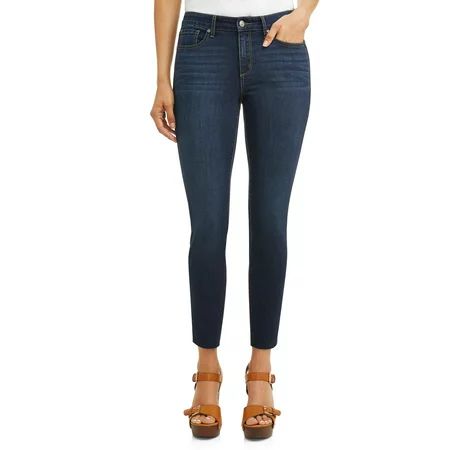 Sofia Jeans by Sofia Vergara Sofia Skinny Mid Rise Stretch Ankle Jean Women's (Dark Wash) | Walmart (US)