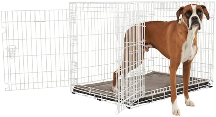 EveryYay White 2-Door Dog Crate, 42" L X 28" W X 30" H | Amazon (US)