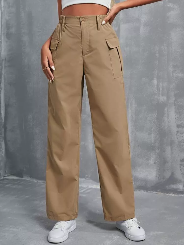 SHEIN ICON Flap Pocket Side Cargo Pants