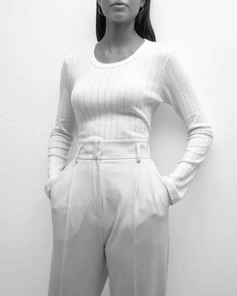 Pointelle Slim Fit Long Sleeve Tee | Penfield Collective