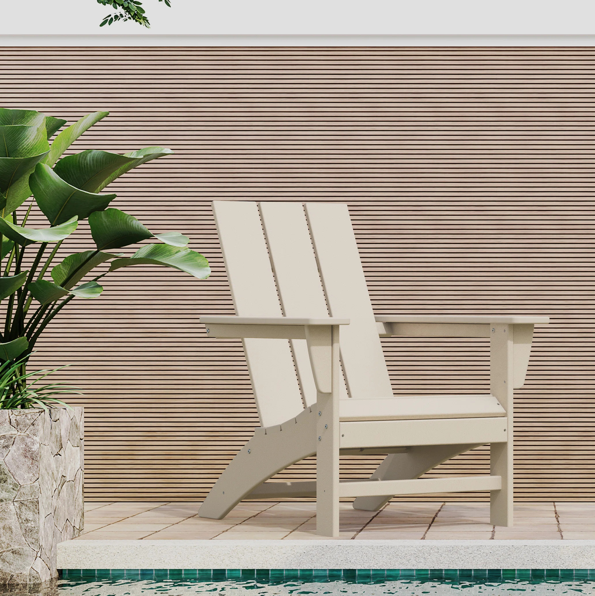 POLYWOOD Modern Adirondack Chair | Wayfair North America