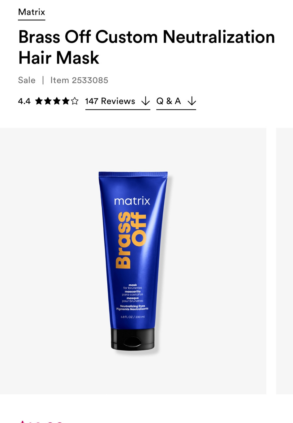 Calling all my Blonde colored sisters 🚨 Half off the best MATRIX Brass Off hair product!!! 

#LTKsalealert