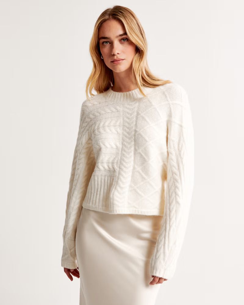 Women's Cable Crew Dolman Sweater | Women's Tops | Abercrombie.com | Abercrombie & Fitch (US)
