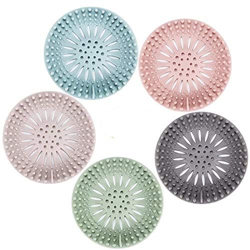 Hair Catcher Durable Silicone Hair Stopper Shower Drain Covers Easy to Install and Clean Suit for Ba | Amazon (US)