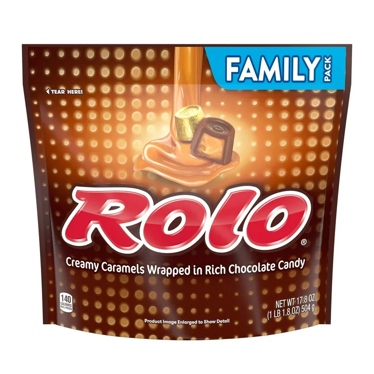 Rolo Rich Chocolate Caramels Candy, Family Pack 17.8 oz | Walmart (US)