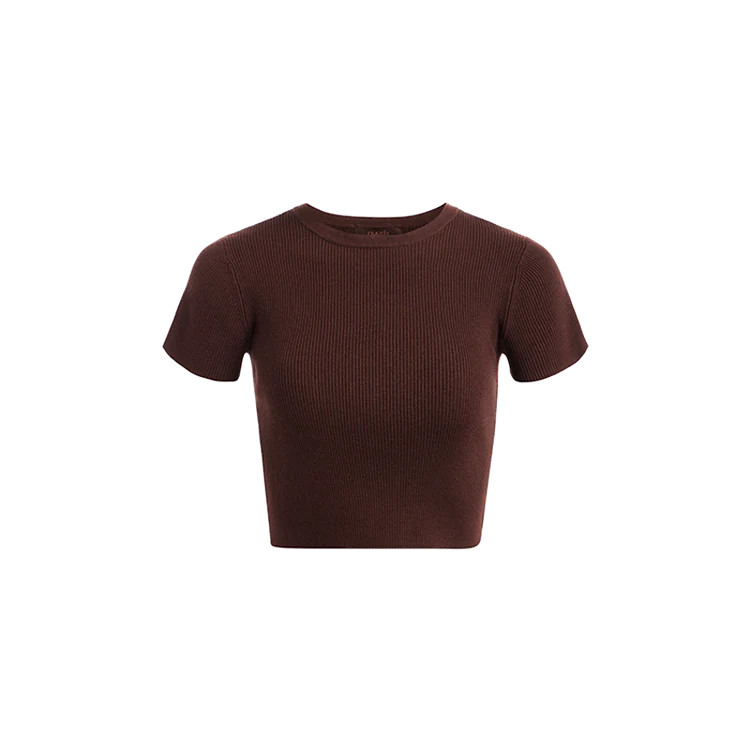 Ribbed Sweater Baby Tee | Nuuds US
