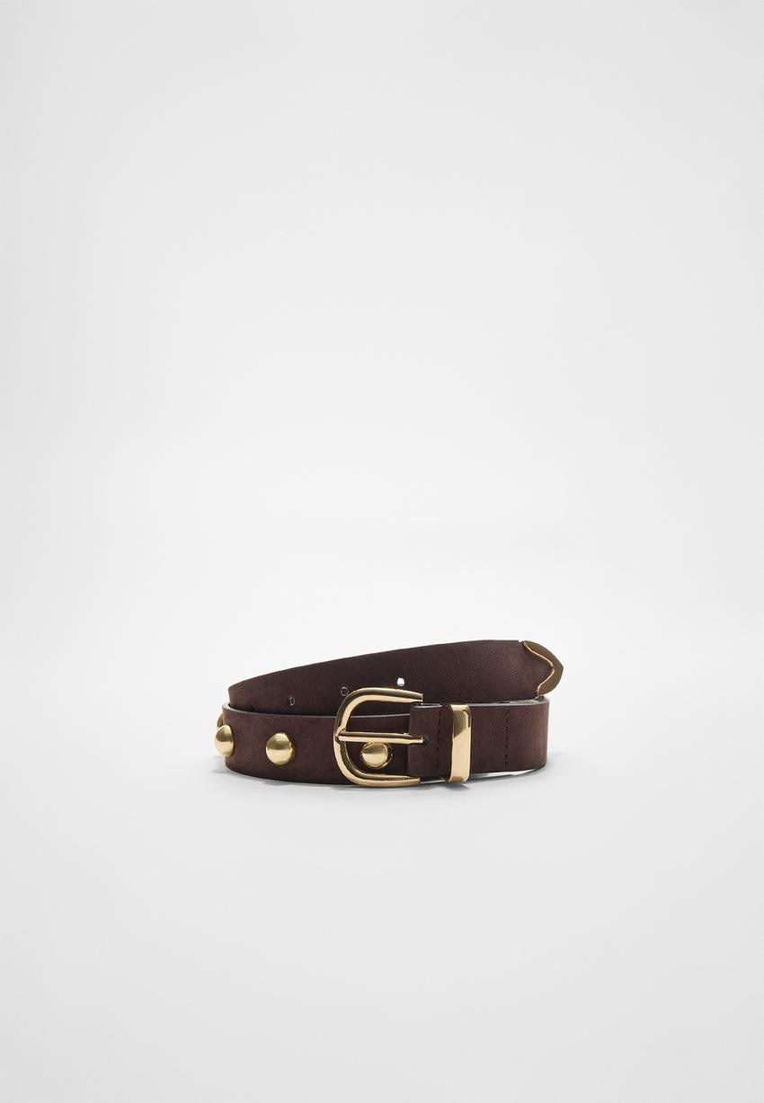 Belt with studs | Stradivarius (UK)