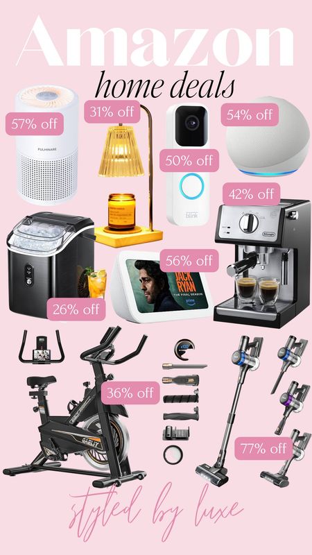 Amazon home deals!

Gift ideas, gift guide, home gifts, stationary bike, stick vacuum, espresso machine, amazon Alexa, ring doorbell, candle warmer, air purifier 

#LTKSeasonal #LTKhome #LTKsalealert