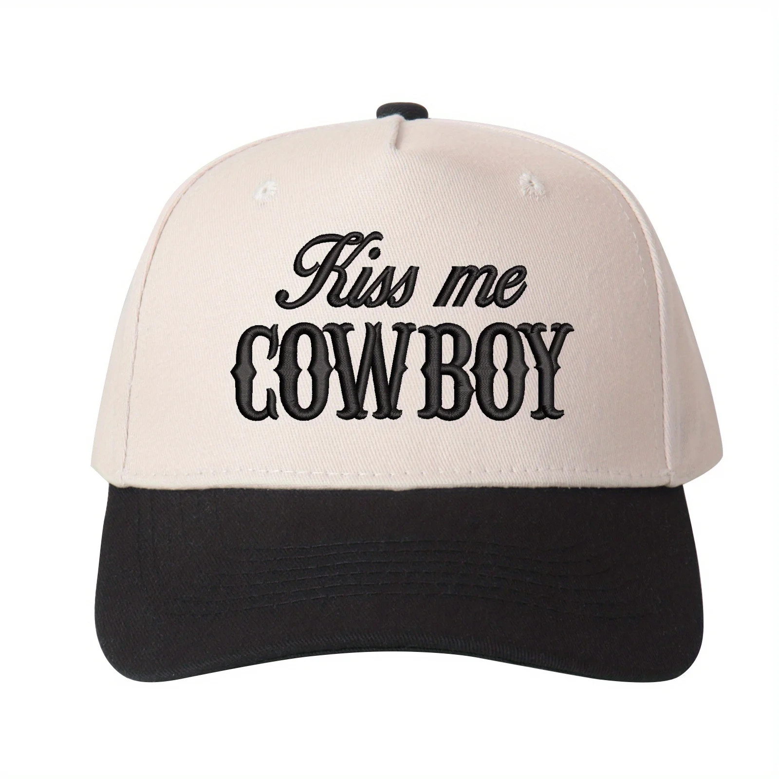 KISS ME COWBOY Embroidered Trucker Hat | Flirty Western Women's Hat, Adjustable Fashion Cowgirl S... | Walmart (US)