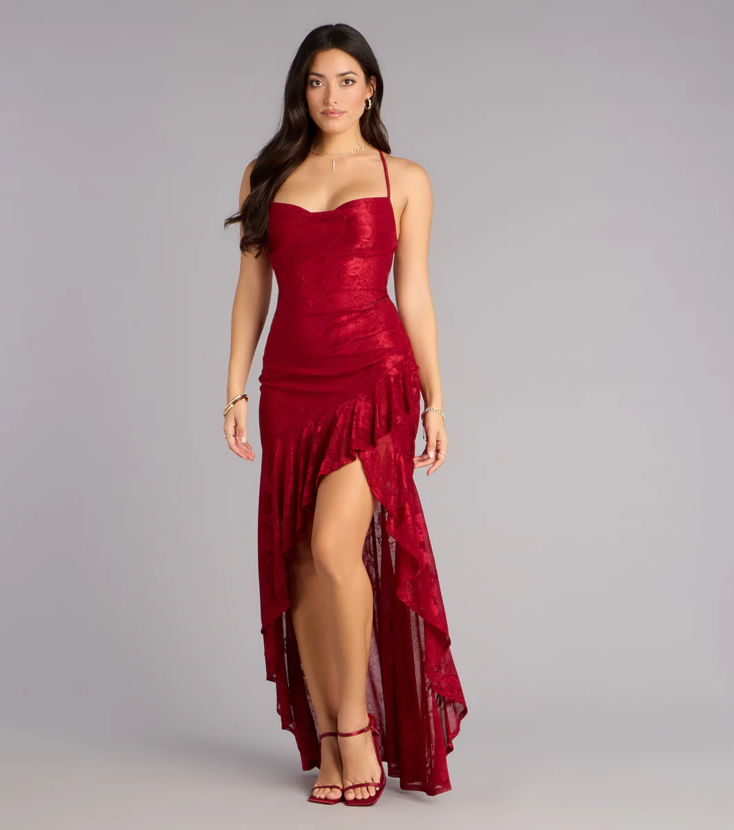 Kaia One-Shoulder Slit Formal Dress | Windsor Stores