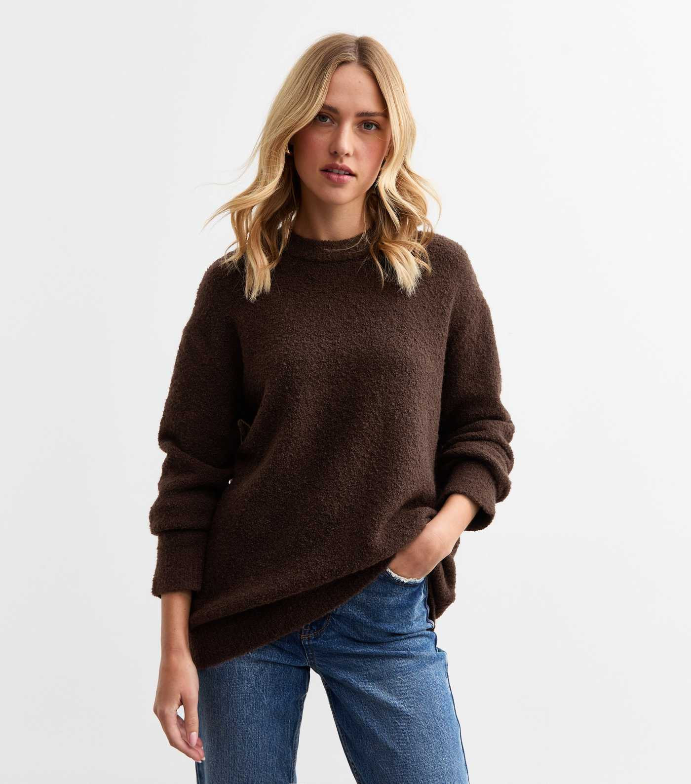 Brown Teddy Texture Knit Jumper
						
						Add to Saved Items
						Remove from Saved Items | New Look (UK)