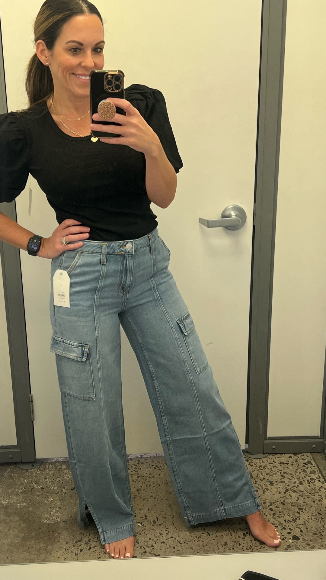 Loving this cute denim find from @walmart! And the puff sleeve top is adorable! 😍

#LTKFindsUnder50 #LTKStyleTip #LTKWorkwear