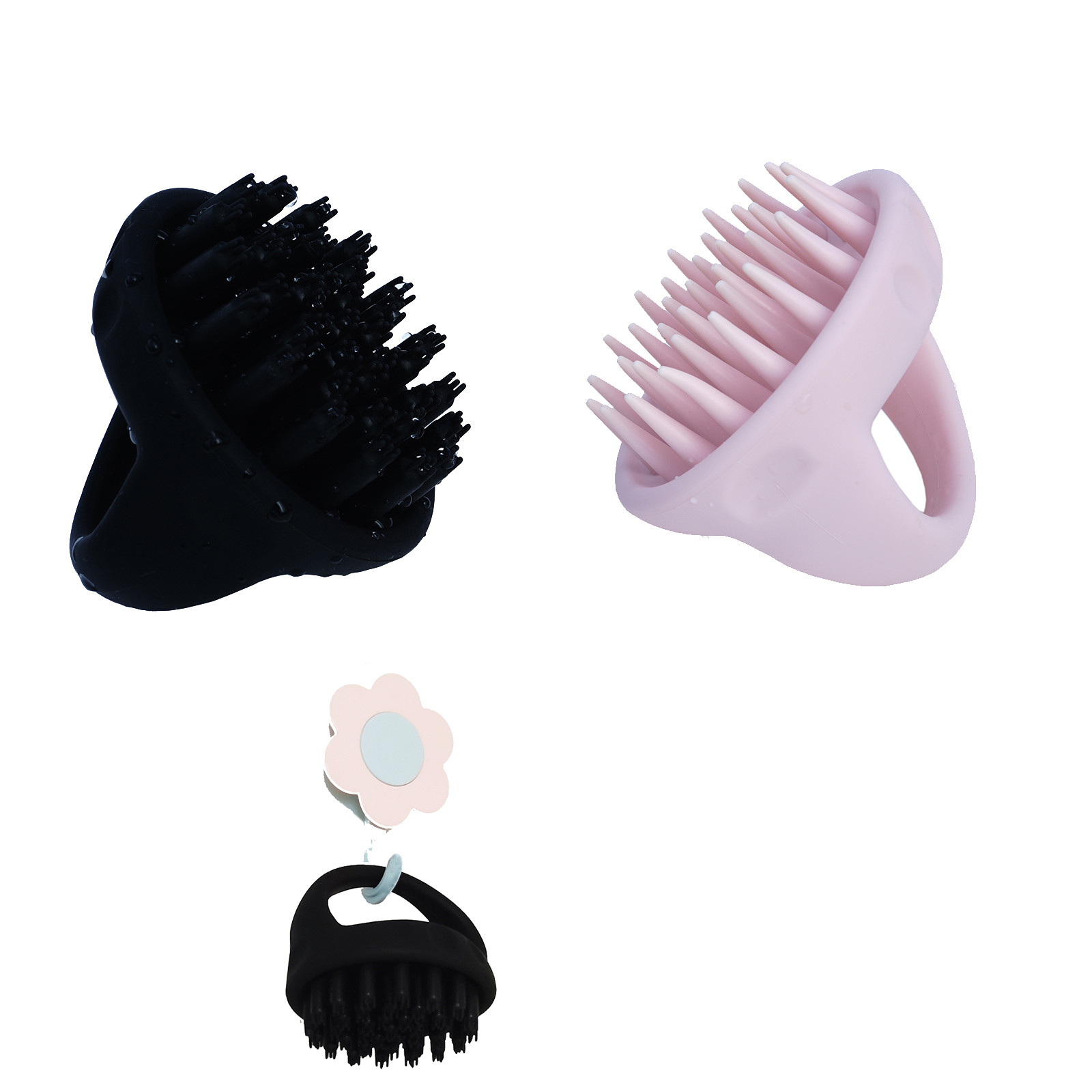 Careboree 2 Pack 100% Silicone Manual Scalp Massager Waterproof Extra Thick Handheld Head Scrubbe... | Walmart (US)