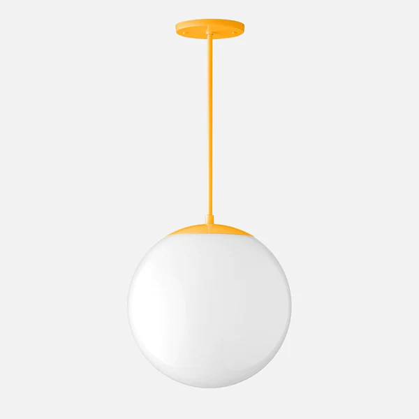 Luna Rod Pendant with 12" Opal Shade | Schoolhouse