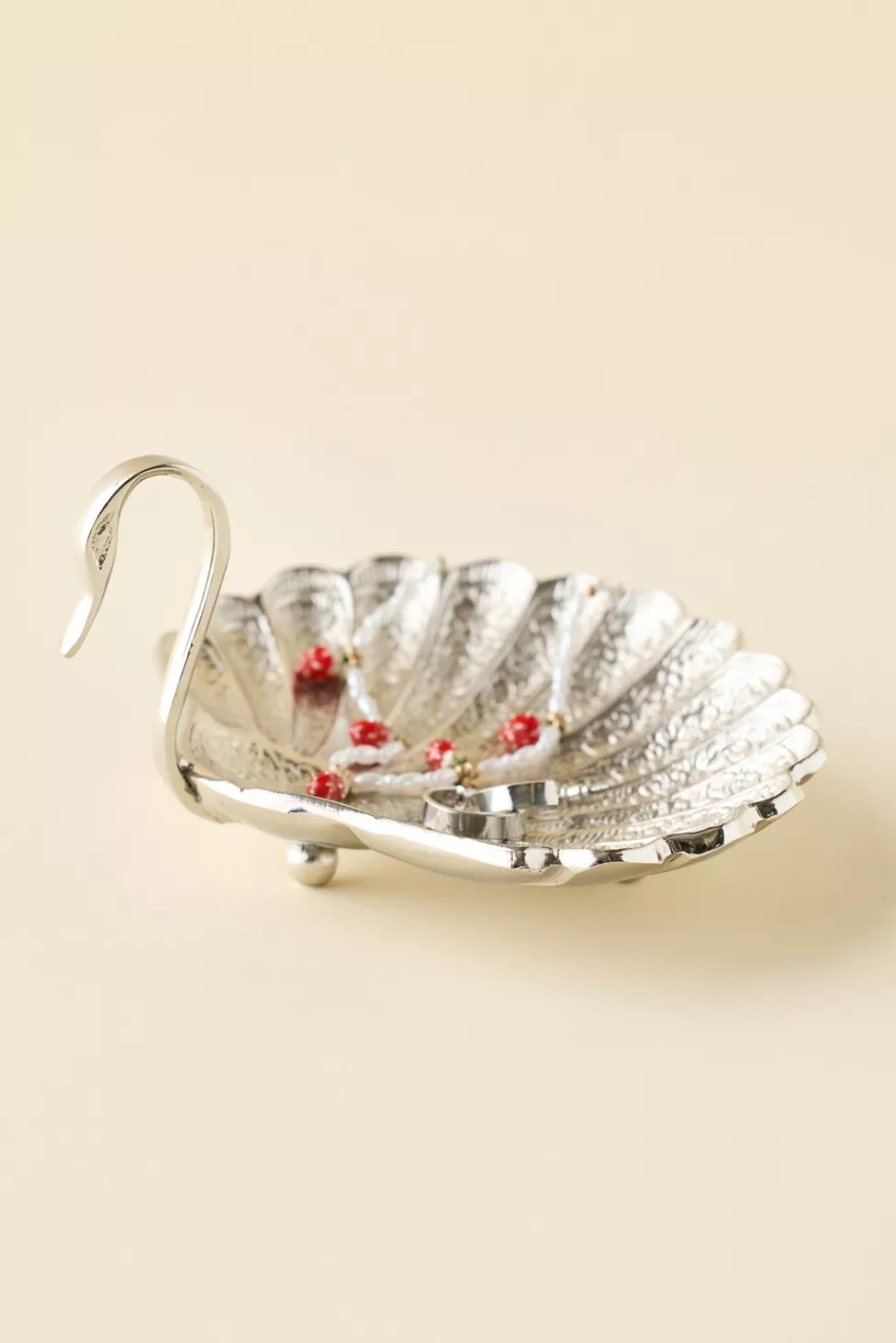 Swan Chrome Metal Trinket Dish | Urban Outfitters (US and RoW)